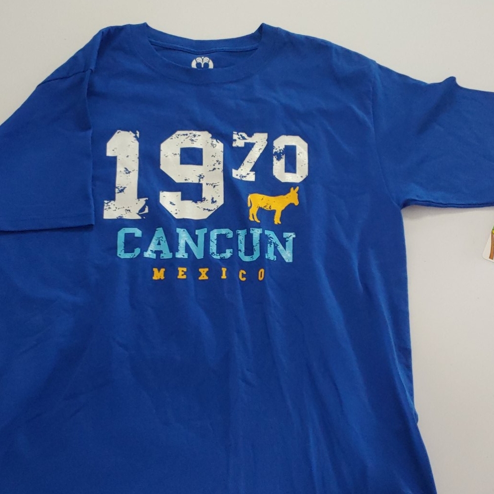 Cancun blue t shirt